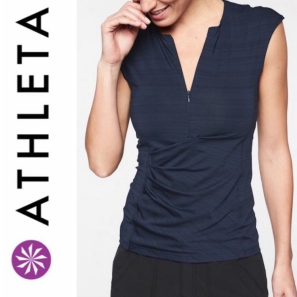 Pacifica Wrap Front Tank, Navy